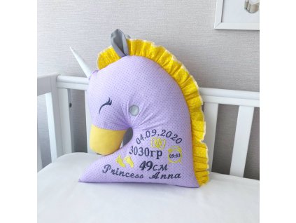 Polštářek s metrikou pro miminko – Kvalitní bavlna a stálý potisk