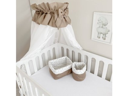 Látkový koš na uložení plen a kosmetiky – Úložný box do dětského pokoje