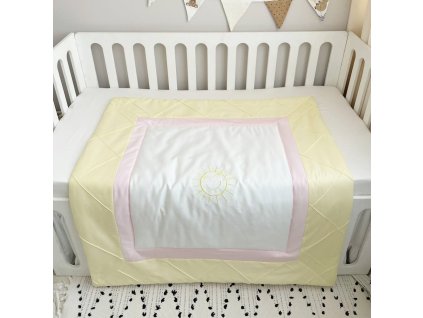 Bavlněná zavinovačka s volánem pro novorozence