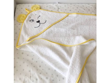 Měkká dětská osuška s oušky s vysokou savostí