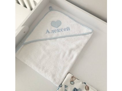 Hřejivá osuška po koupání pro miminko