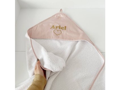 Měkká dětská osuška s oušky – froté s vysokou savostí