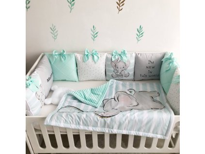 Polštářkový mantinel do postýlky
