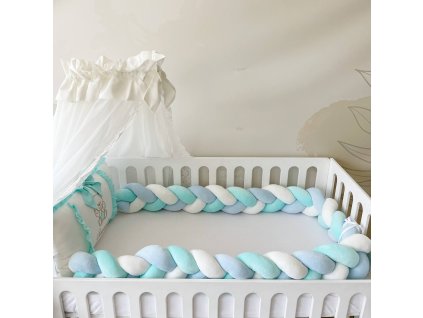 Pletený cop do postieľky (vrkoč) – elegantní odstíny