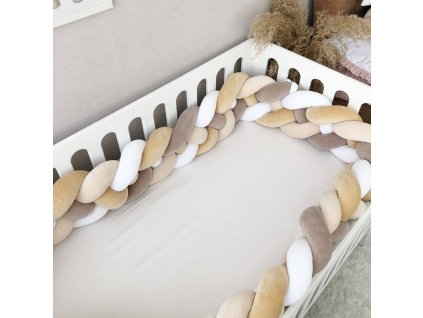 Měkký vrkoč do postieľky pro bábätko – antialergenní výplň a hebký povrch