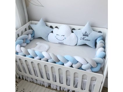 Pletenec do postýlky v pastelových barvách – ideální pro holčičku i chlapečka