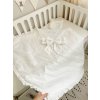 Luxusní zavinovačka pro miminko s výšivkou – bílá