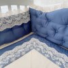 Luxusný mantinel do postieľky s čipkou (s krajkou) – elegantní design Mommylove