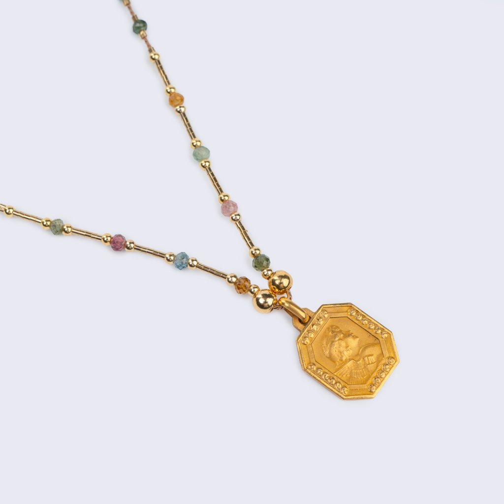 Necklace Vintage Angel & Tourmaline II.