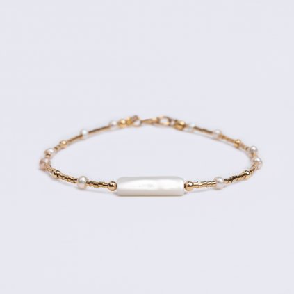 Náramek perleť & perly