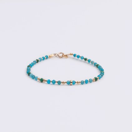 Náramek apatit a malachit