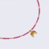 Necklace wings & ruby