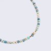 Necklace with Peruvian Opal and Rondelle Pendant