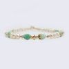 Bracelet with Freshwater Pearls and Chrysoprase
