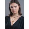 Necklace black spinel