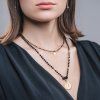 Náhrdelník onyx se starožitnou madonkou
