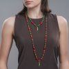 Necklace with a Vintage Enameled Pendant