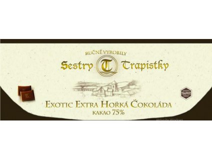 Exotic extra horka cokolada Klaster Policany Cesko