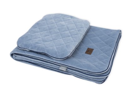 Sleepee Royal Baby Set modry sametova deka + polstarek 1