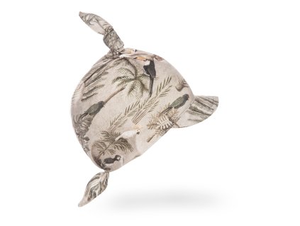 Detsky bambusovy satek s ksiltem Khaki 0 4 roky