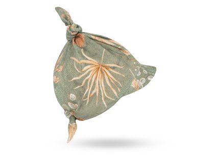 Dětský bambusový šátek s kšiltem Bohemian Green 0 4 roky