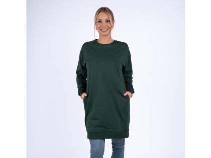 Dlouhá kojící mikina Moniel Basic Dark Green