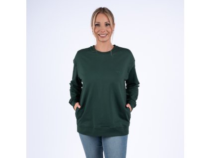 Dámská kojící mikina krátká Moniel Basic Dark Green