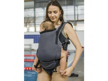 Kinder Hop Rostoucí letní ergonomické nosítko Mesh Airy Water Grey