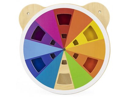 Dřevěná Montessori deska VIGA, míchací barvy