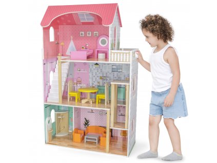 Velký dřevěný domeček pro panenky VIGA