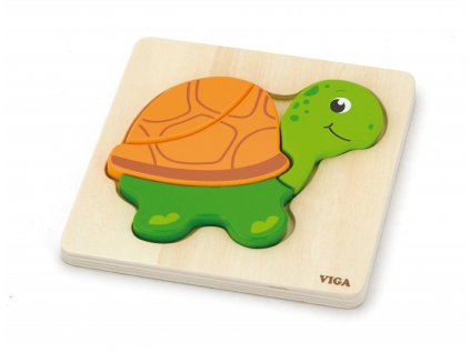 První dřevěné puzzle Viga, Želva