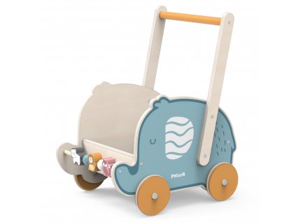 Dřevěný vozík Viga PolarB 2v1, Slon