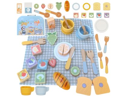 tooky toy zestaw piknikowy owoce do krojenia zestaw sniadaniow