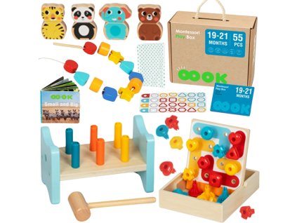 tooky toy box pudelko xxl montessori edukacyjne 7w1 sensoryczne 19 21 mies