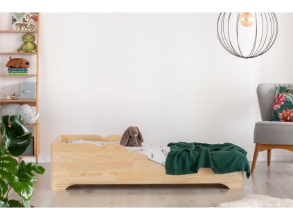 Dětská postel z masivního dřeva v přírodní barvě Box 11