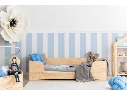 Dětská postel z masivního dřeva v přírodní barvě Pepe 4