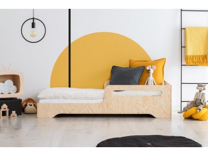 Dětská postel z masivního dřeva v přírodní barvě Kiki 3