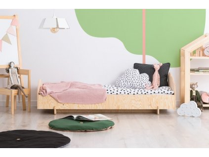 Dětská postel z masivního dřeva v přírodní barvě Kiki 7
