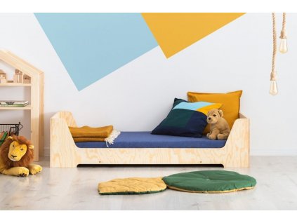 Dětská postel z masivního dřeva v přírodní barvě Kiki 13