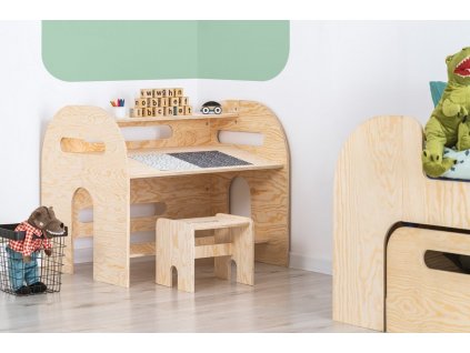 Dřevěný psací stůl se stoličkou Mundo BRK Adeko