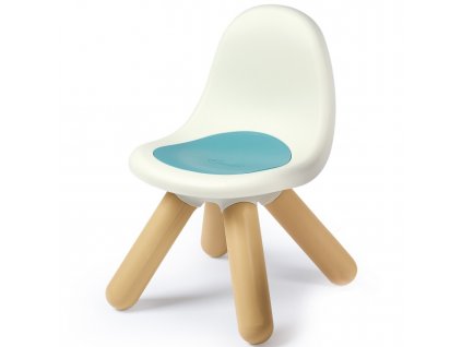 Dětská židle s opěradlem Smoby, bílá a modrá