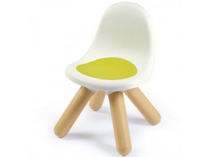 Dětská židle s opěradlem Smoby, bílá a zelená