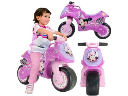 injusa myszka minnie jezdzik motor rowerek biegowy