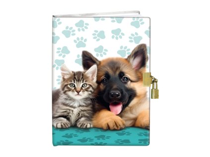 Památník 13x18cm se zámkem - Cute Friends