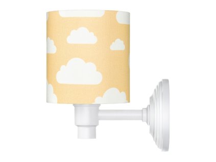Kinkiet musztardowy w chmurki Mustard Clouds1