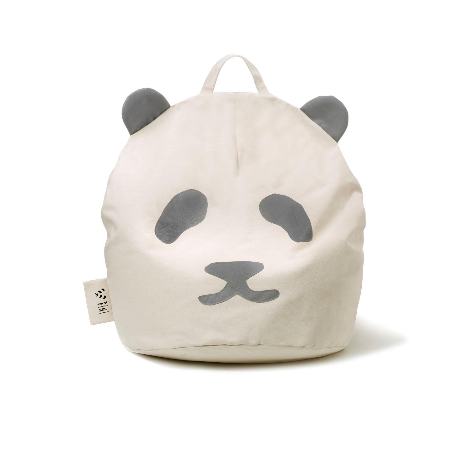 Dětský sedací vak Bini Panda Original L Design vaku: Šedá panda