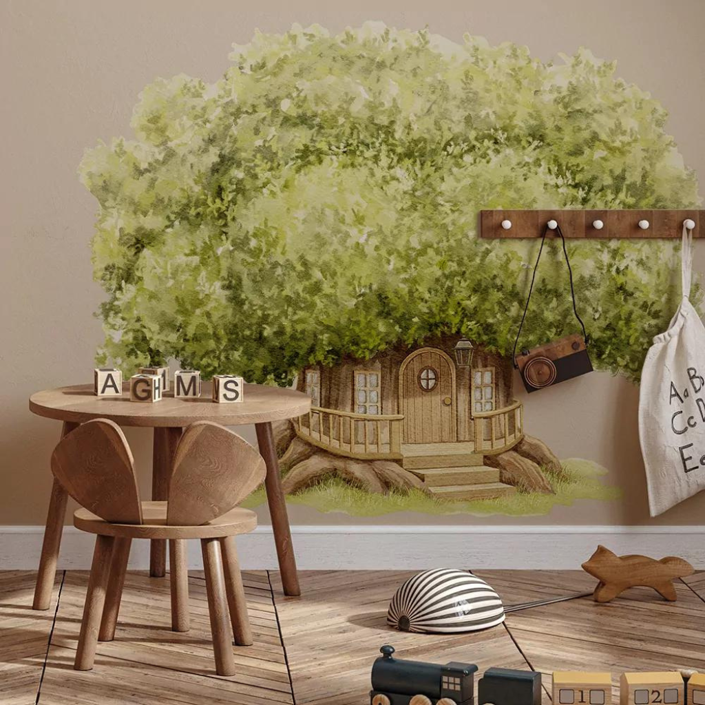 YokoDesign Samolepka na zeď do dětského pokoje Stromový domeček