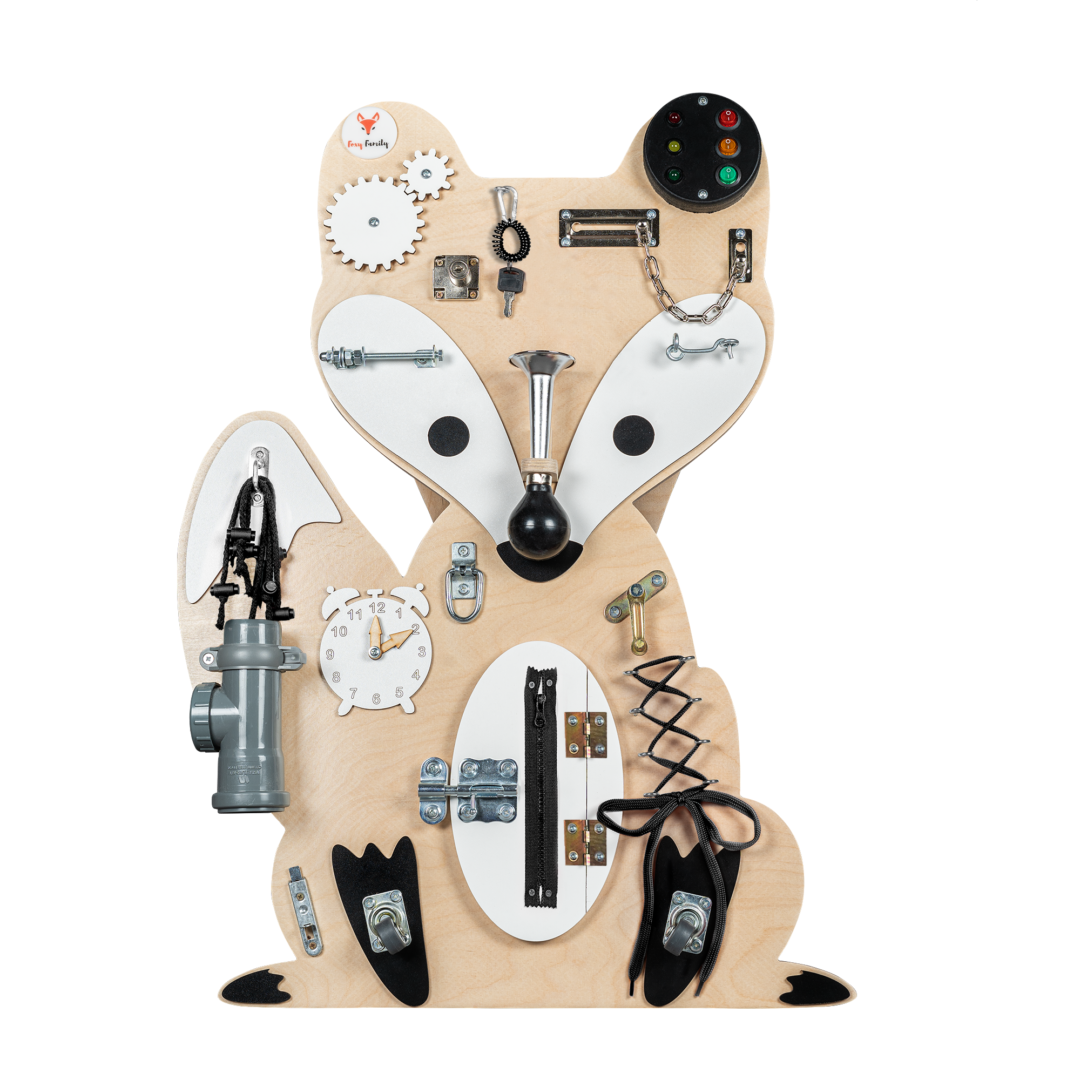 Foxy Family Montessori activity board Woodland Lišák Štefan Varianta: Se stojanem - samostatně stojící