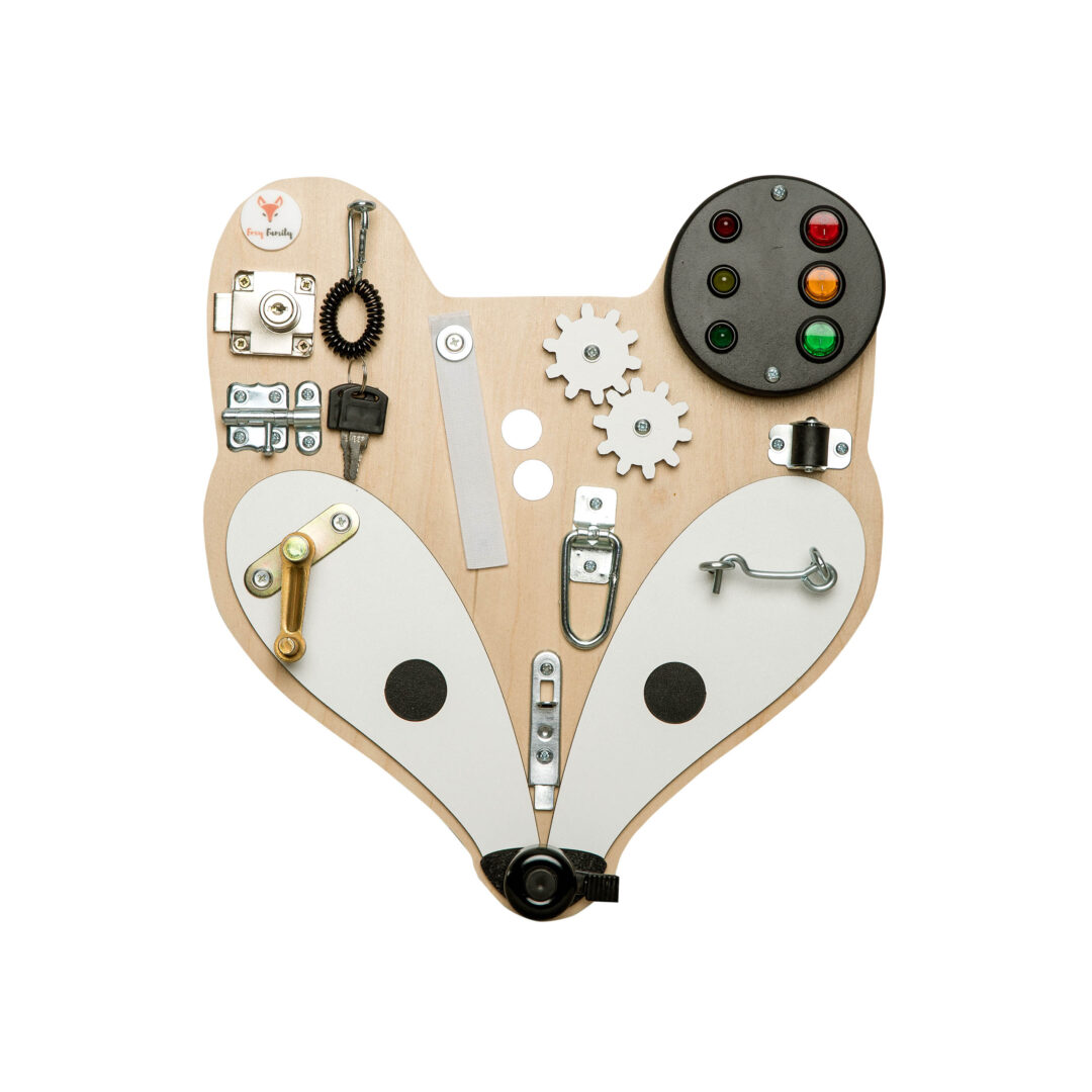 Foxy Family Montessori activity board Woodland Hlava lišky Natural