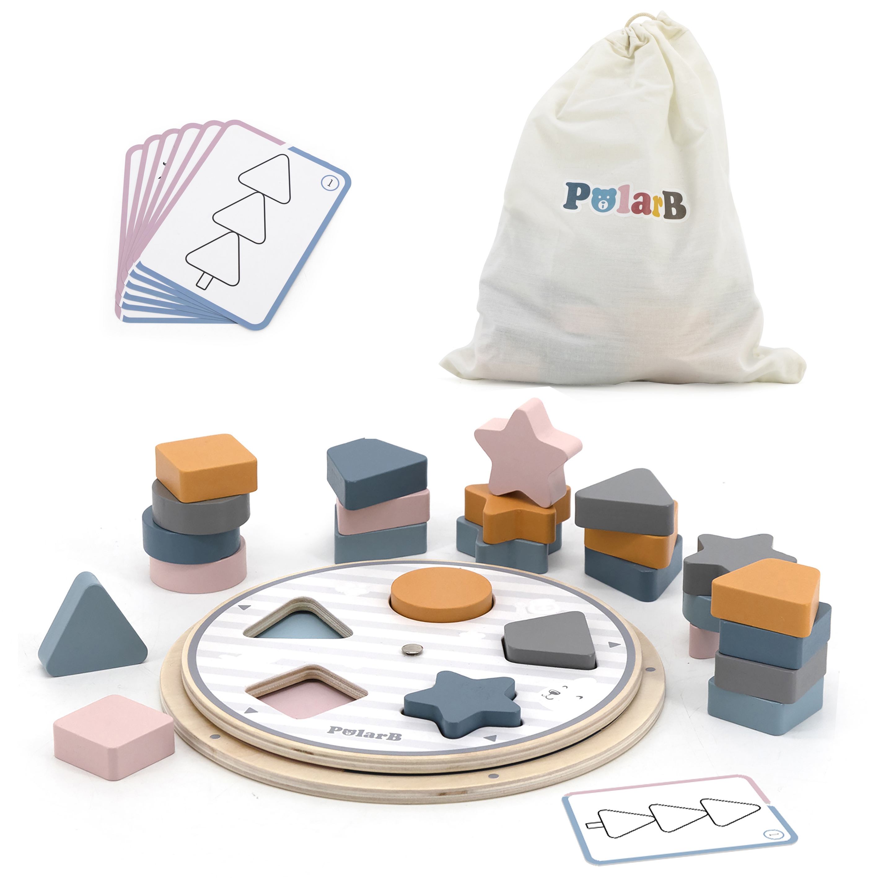 Viga Toys Puzzle Viga PolarB ve tvaru a barvě